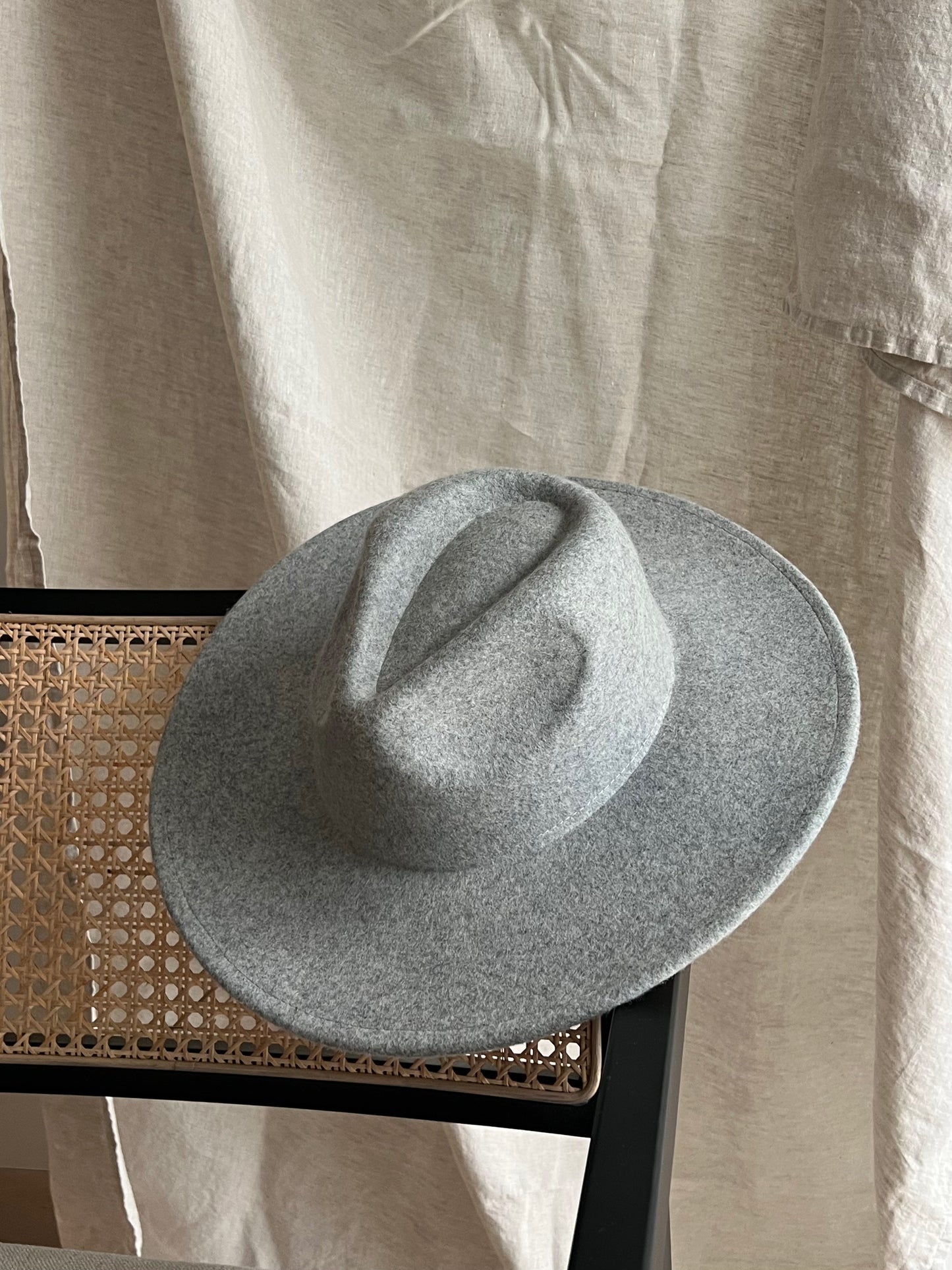 Gravel Wide Brim Fedora Hat